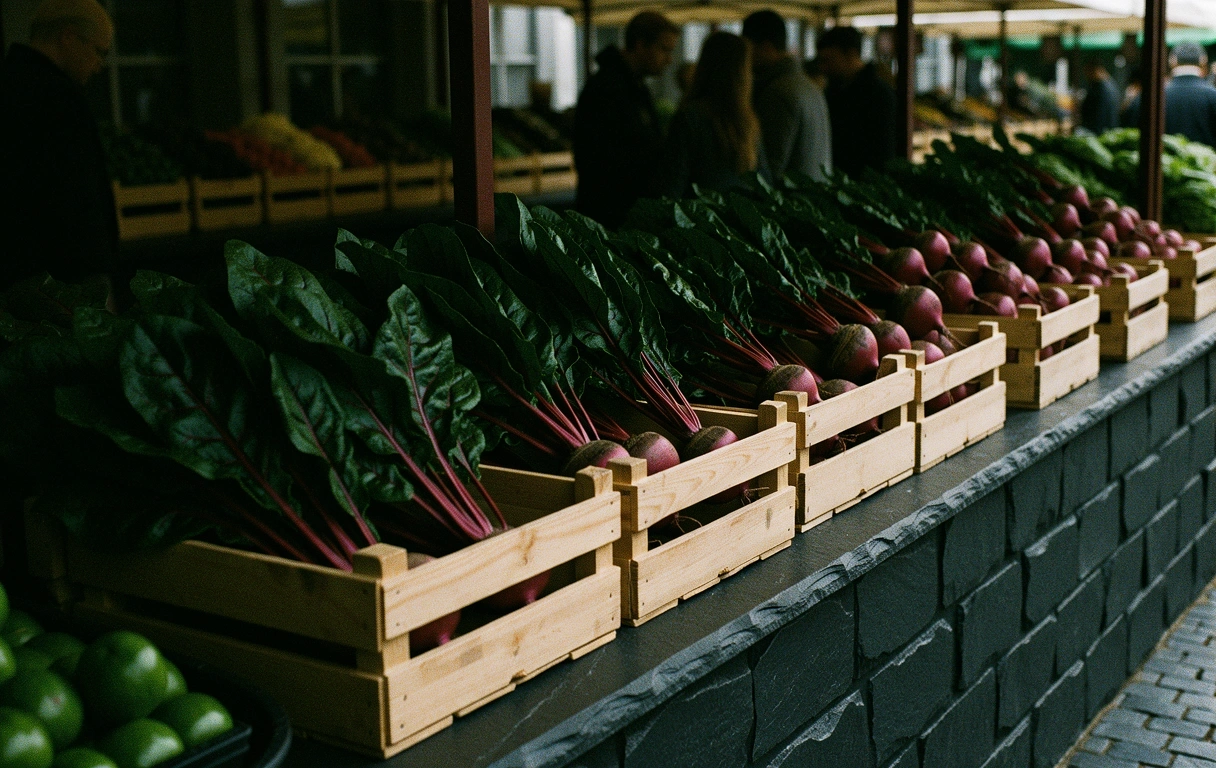 Berliner Marktplatz am Morgen